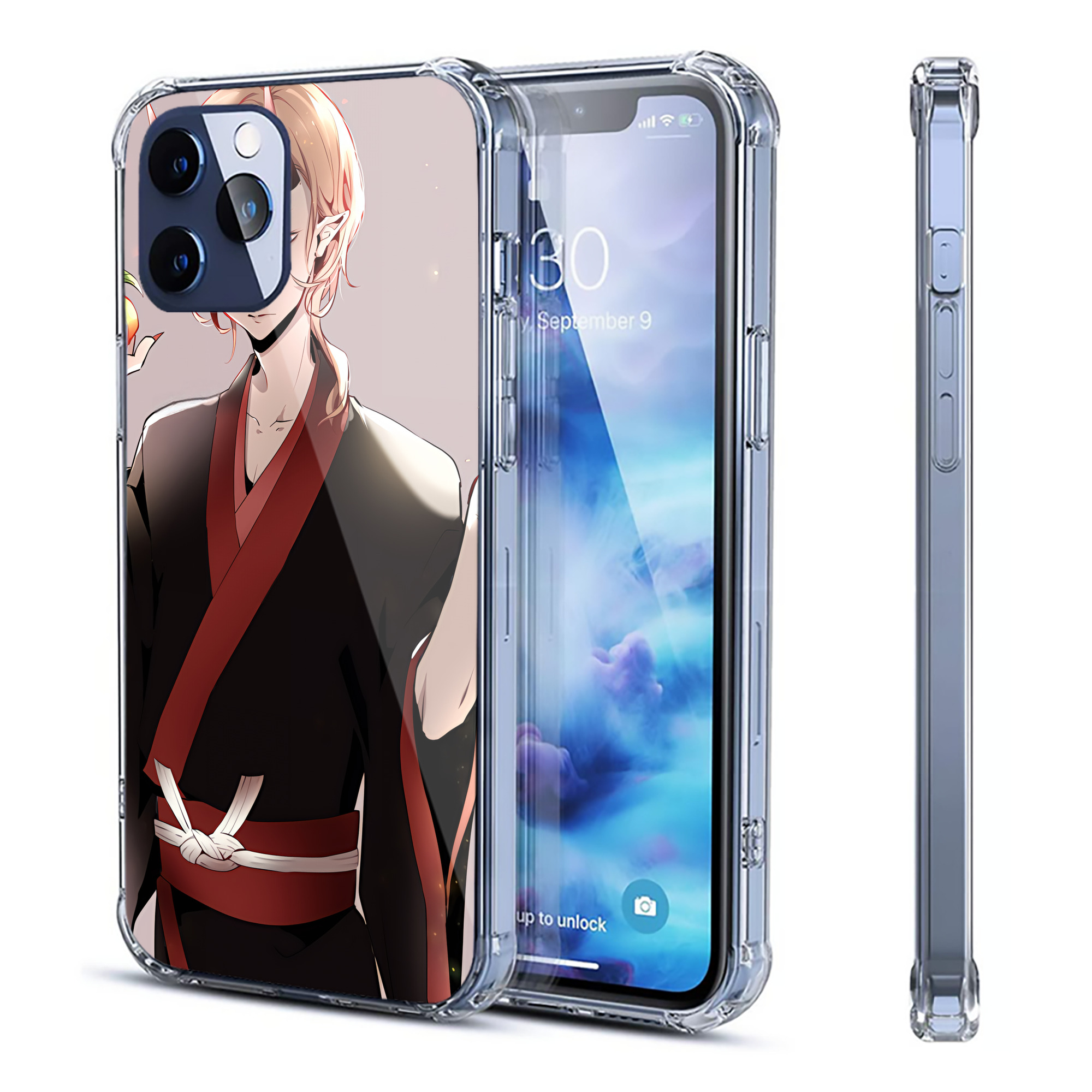 （画像用） 文豪ストレイドッグス Bungo Stray Dogs 【iPhone 12シリーズ対応】透明スマホケース（クリアソフトケース）